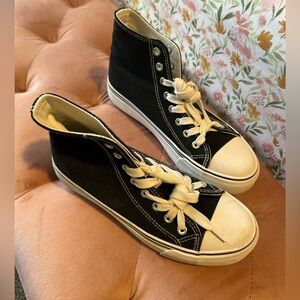 Classic Black High-Top Sneakers